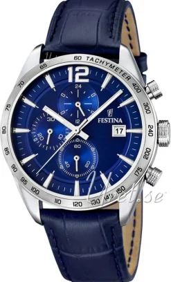 Sport Blå/Läder Ø43 mm