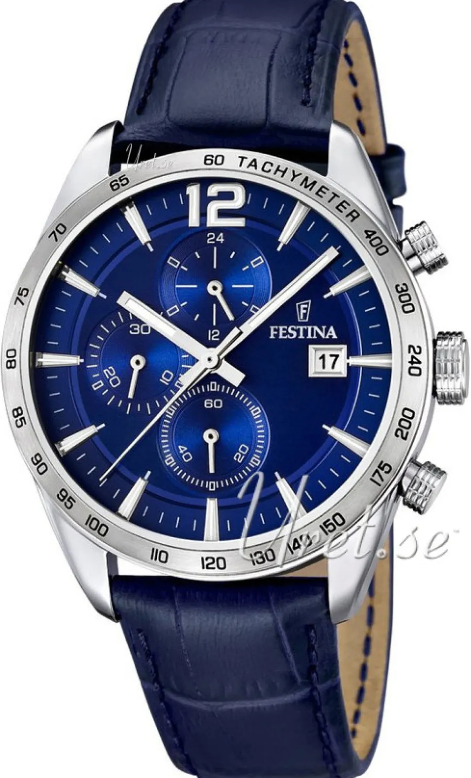 Sport Blå/Läder Ø43 mm