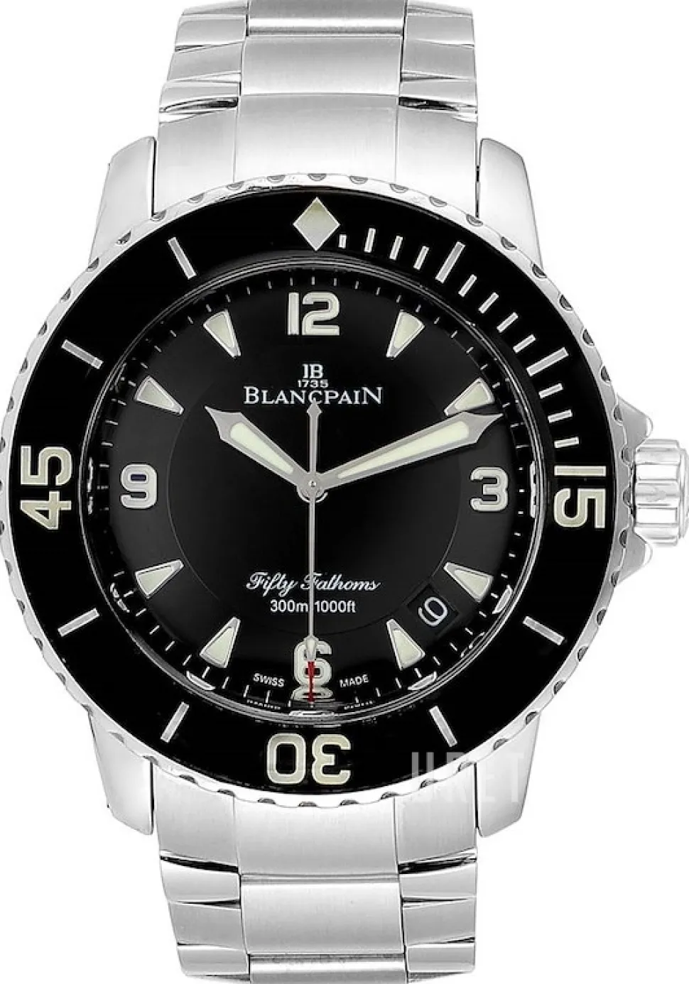 Sport Fifty Fathoms Svart/Stål Ø45 mm