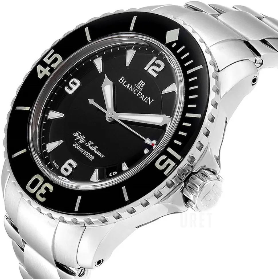 Sport Fifty Fathoms Svart/Stål Ø45 mm