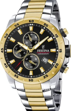 Sport Svart/Gulguldtonat stål Ø45.5 mm