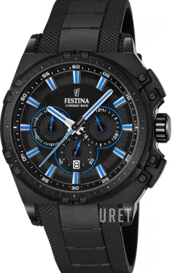 Sport Svart/Gummi Ø44 mm