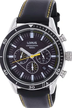 Sport Svart/Läder Ø45 mm