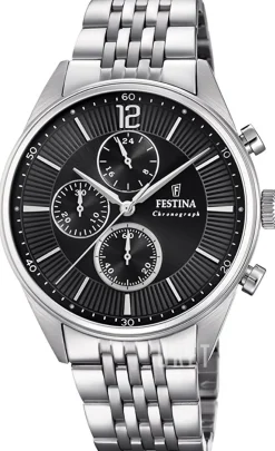 Sport Svart/Stål Ø42 mm