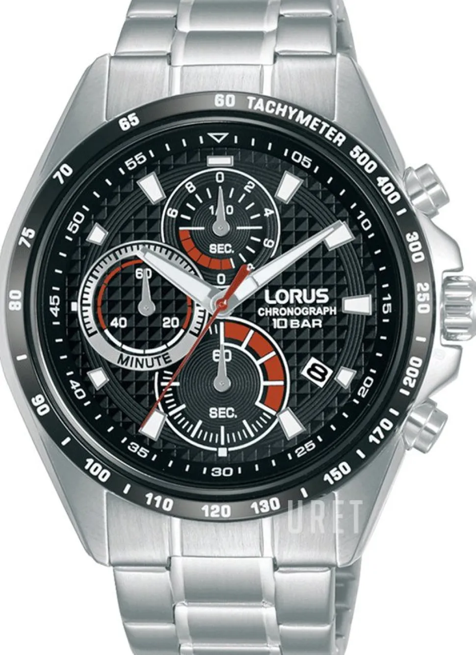 Sport Svart/Stål Ø44 mm