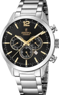 Sport Svart/Stål Ø44 mm