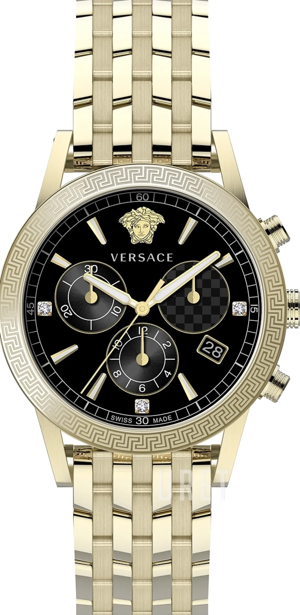 Sport Tech Svart/Gulguldtonat stål Ø40 mm