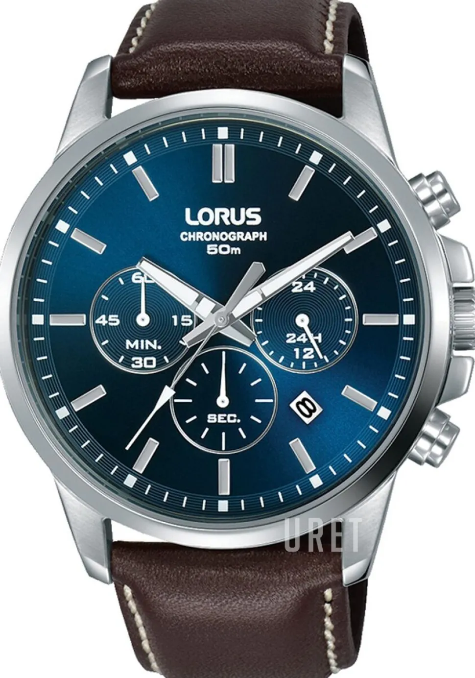 Sports Blå/Läder Ø44 mm