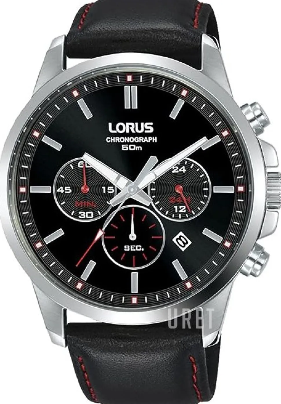 Sports Svart/Läder Ø43 mm