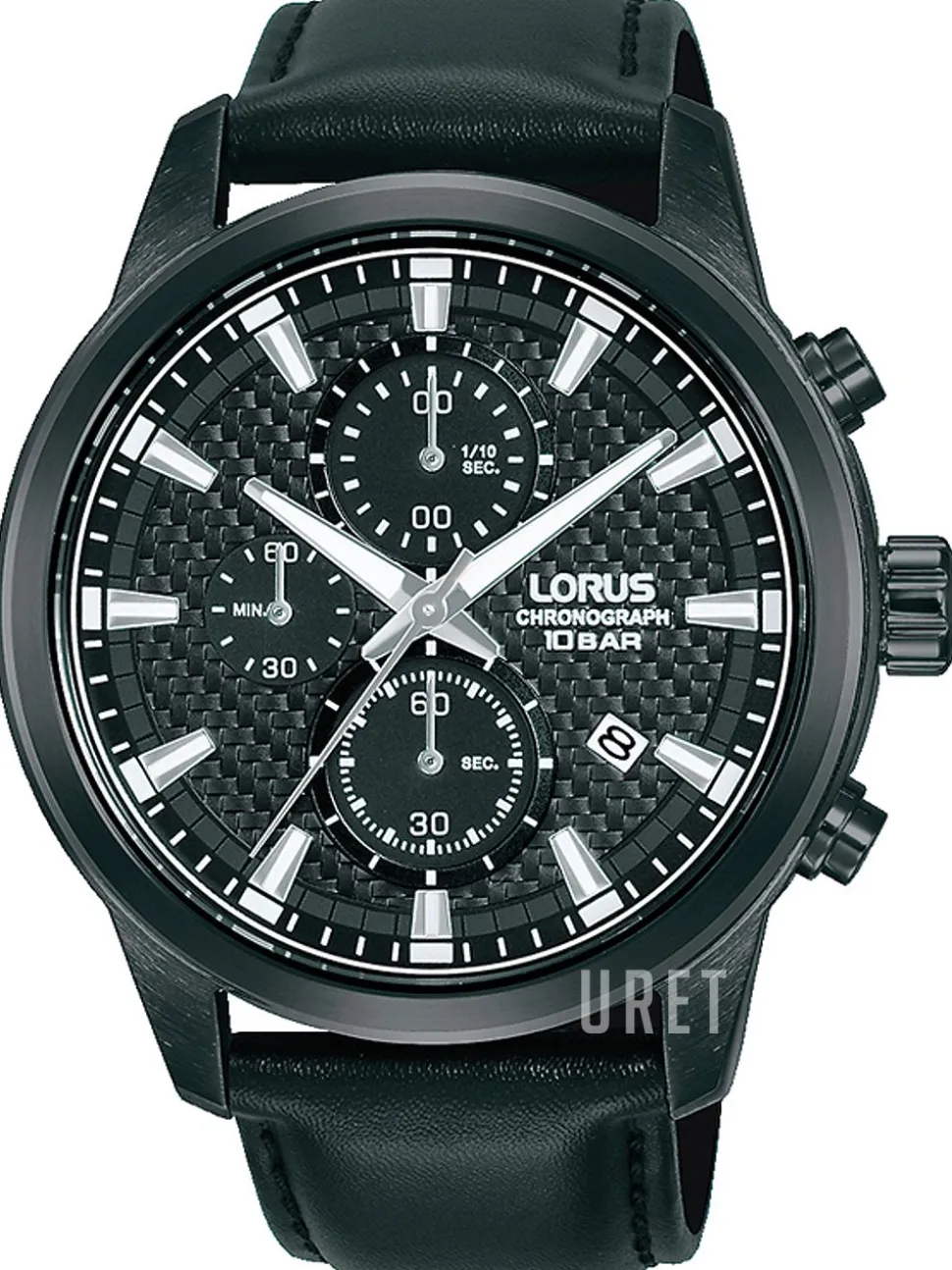 Sports Svart/Läder Ø44 mm