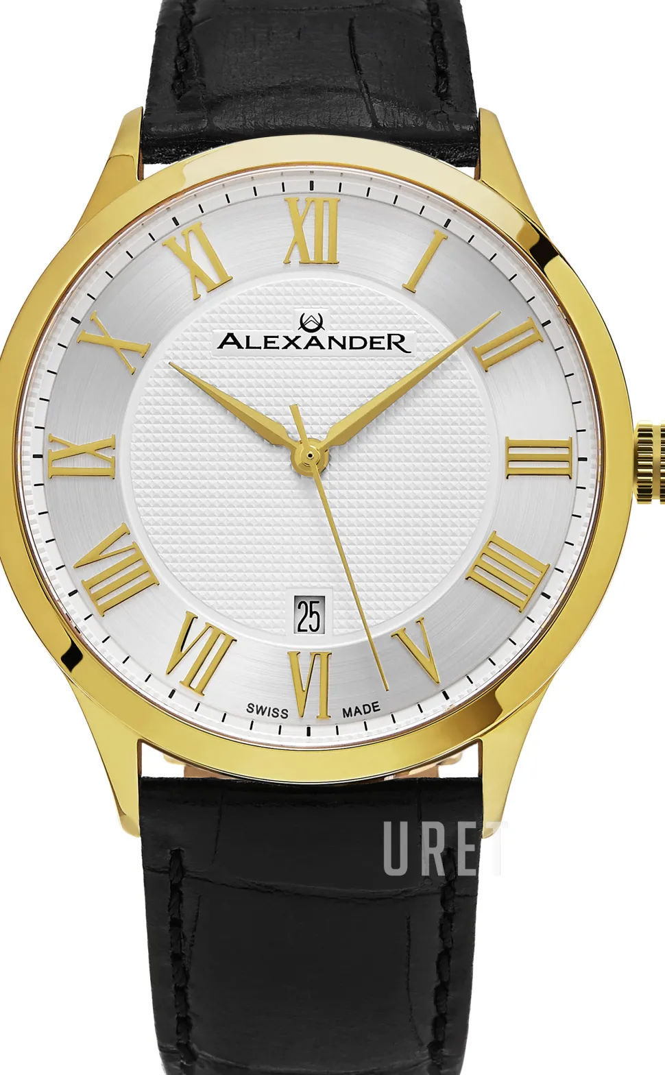 Statesman Silverfärgad/Läder Ø42 mm