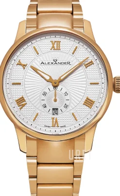 Statesman Silverfärgad/Roséguldstonat stål Ø42 mm