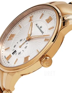 Statesman Silverfärgad/Roséguldstonat stål Ø42 mm