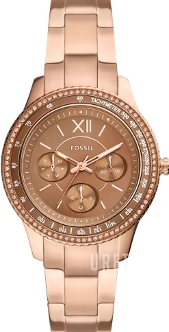 Stella Roséguldstonad/Roséguldstonat stål Ø37 mm