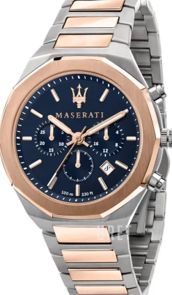 Stile Blå/Roséguldstonat stål Ø45 mm