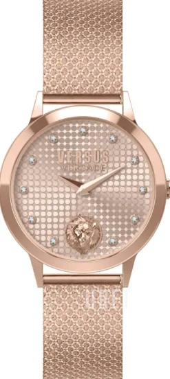 Strandbank Roséguldstonad/Roséguldstonat stål Ø34 mm