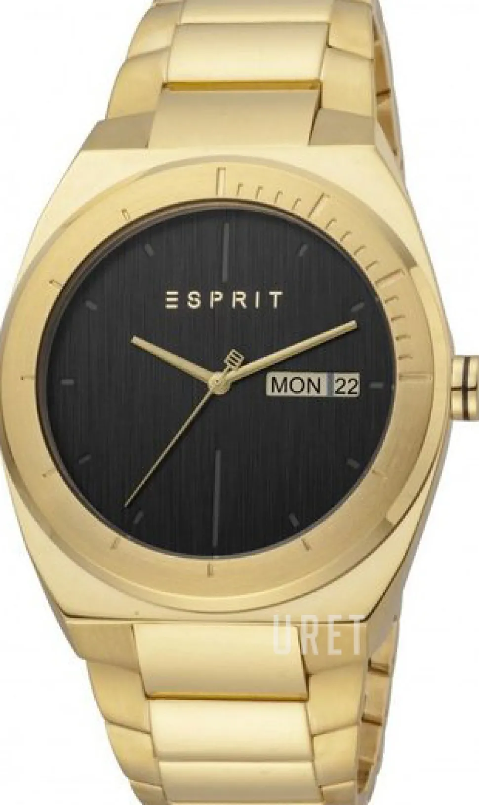 Strike Svart/Gulguldtonat stål Ø42 mm