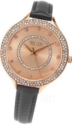 Studio Roséguldstonad/Läder Ø38 mm