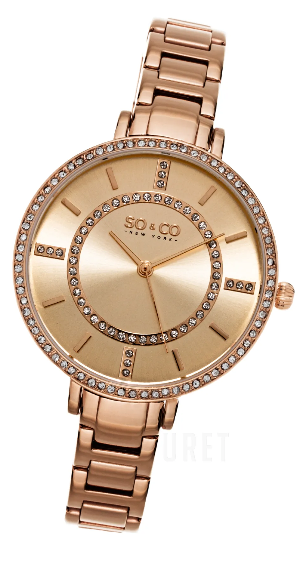 Studio Roséguldstonad/Roséguldstonat stål Ø38 mm