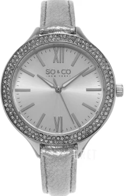 Studio Silverfärgad/Läder Ø38 mm