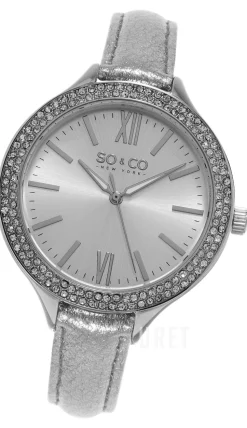 Studio Silverfärgad/Läder Ø38 mm