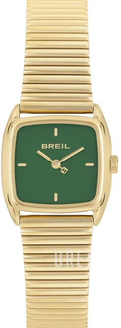 Stylize Grön/Guldtonat stål 24x21.4 mm