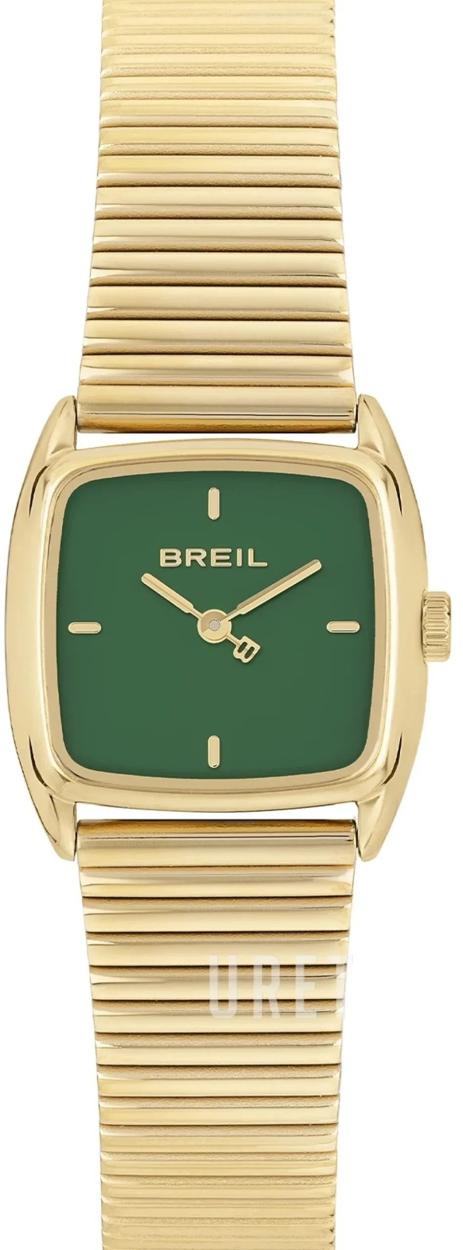 Stylize Grön/Guldtonat stål 24x21.4 mm