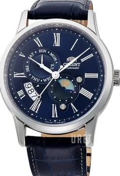 Sun And Moon Blå/Läder Ø42.5 mm