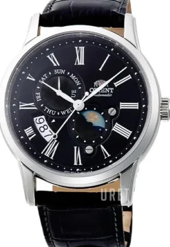 Sun And Moon Svart/Läder Ø42.5 mm