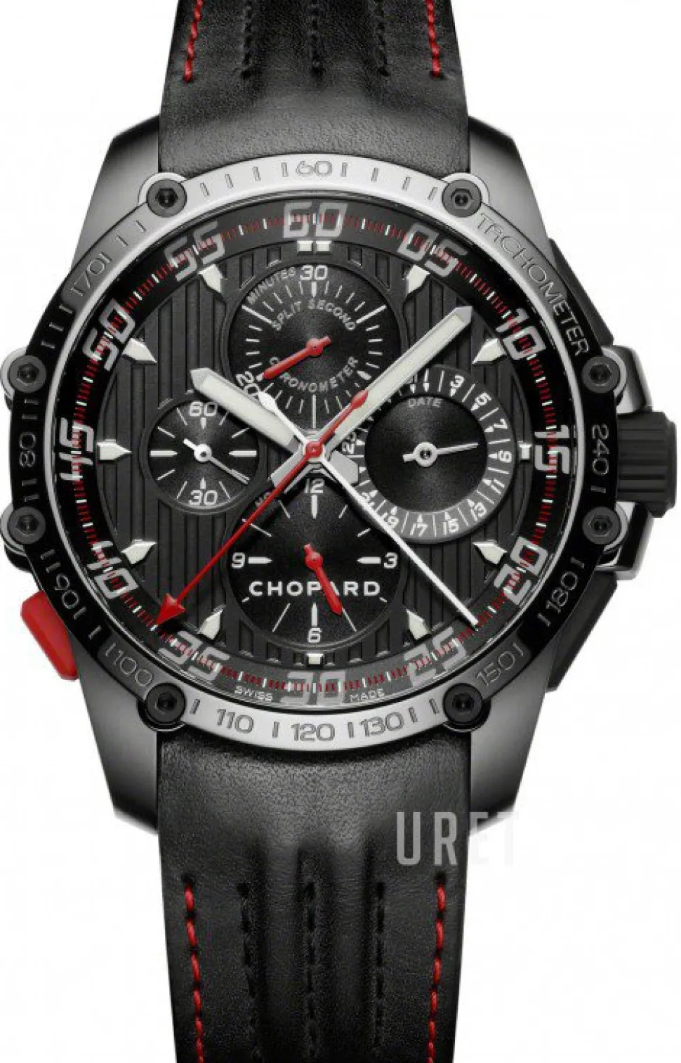 Superfast Chrono Split Second Svart/Läder Ø45 mm