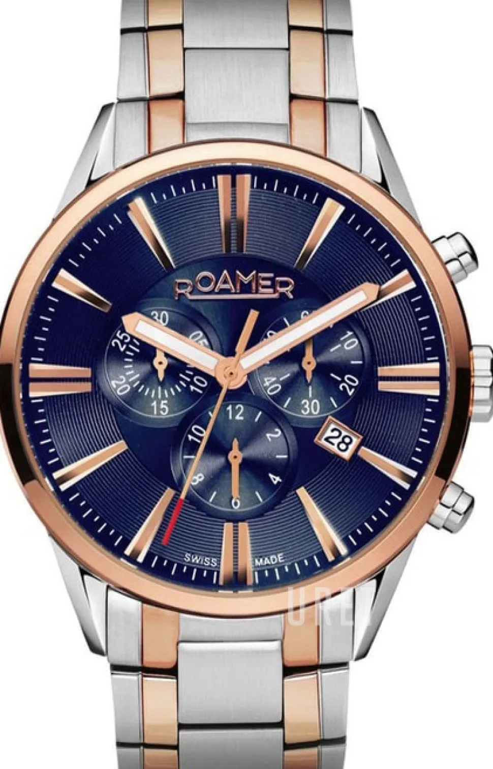 Superior Blå/Roséguldstonat stål Ø44 mm