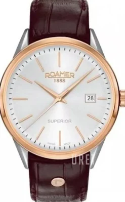 Superior Silverfärgad/Läder Ø40 mm