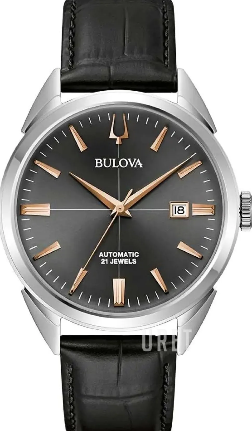 Sutton Svart/Läder Ø41.5 mm