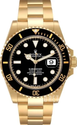 Svart/18 karat vitt guld Ø41 mm