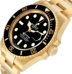 Svart/18 karat vitt guld Ø41 mm