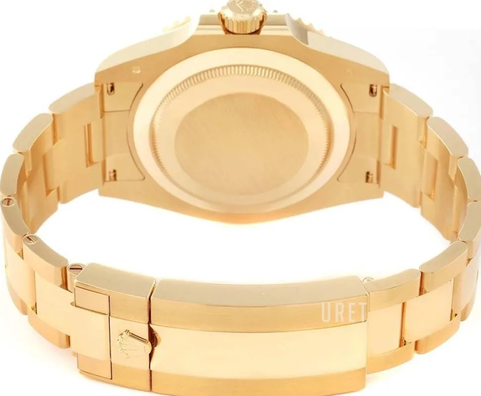 Svart/18 karat vitt guld Ø41 mm