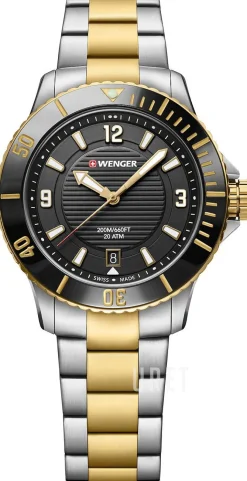 Svart/Gulguldtonat stål Ø36 mm