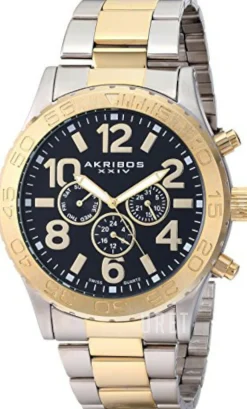 Svart/Gulguldtonat stål Ø50 mm