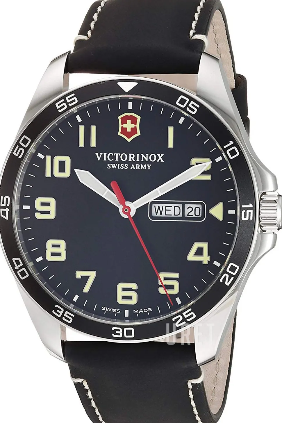 Svart/Läder Ø42 mm