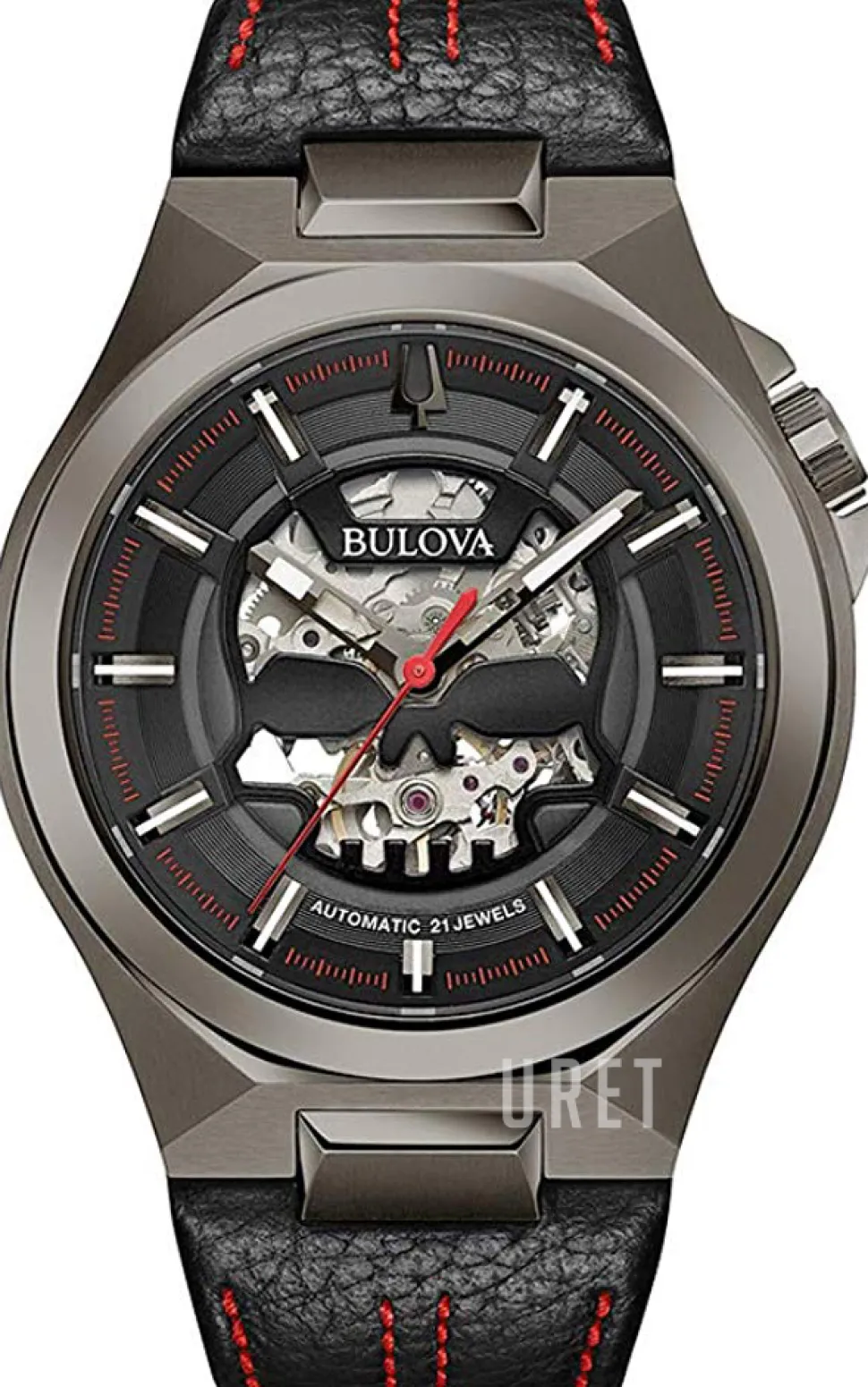 Svart/Läder Ø46 mm