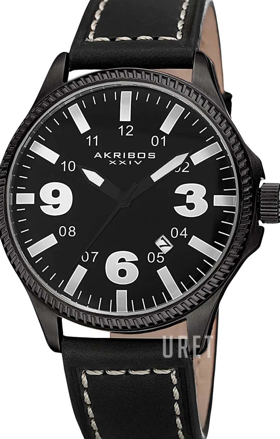 Svart/Läder Ø45 mm