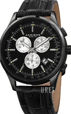 Svart/Läder Ø42 mm