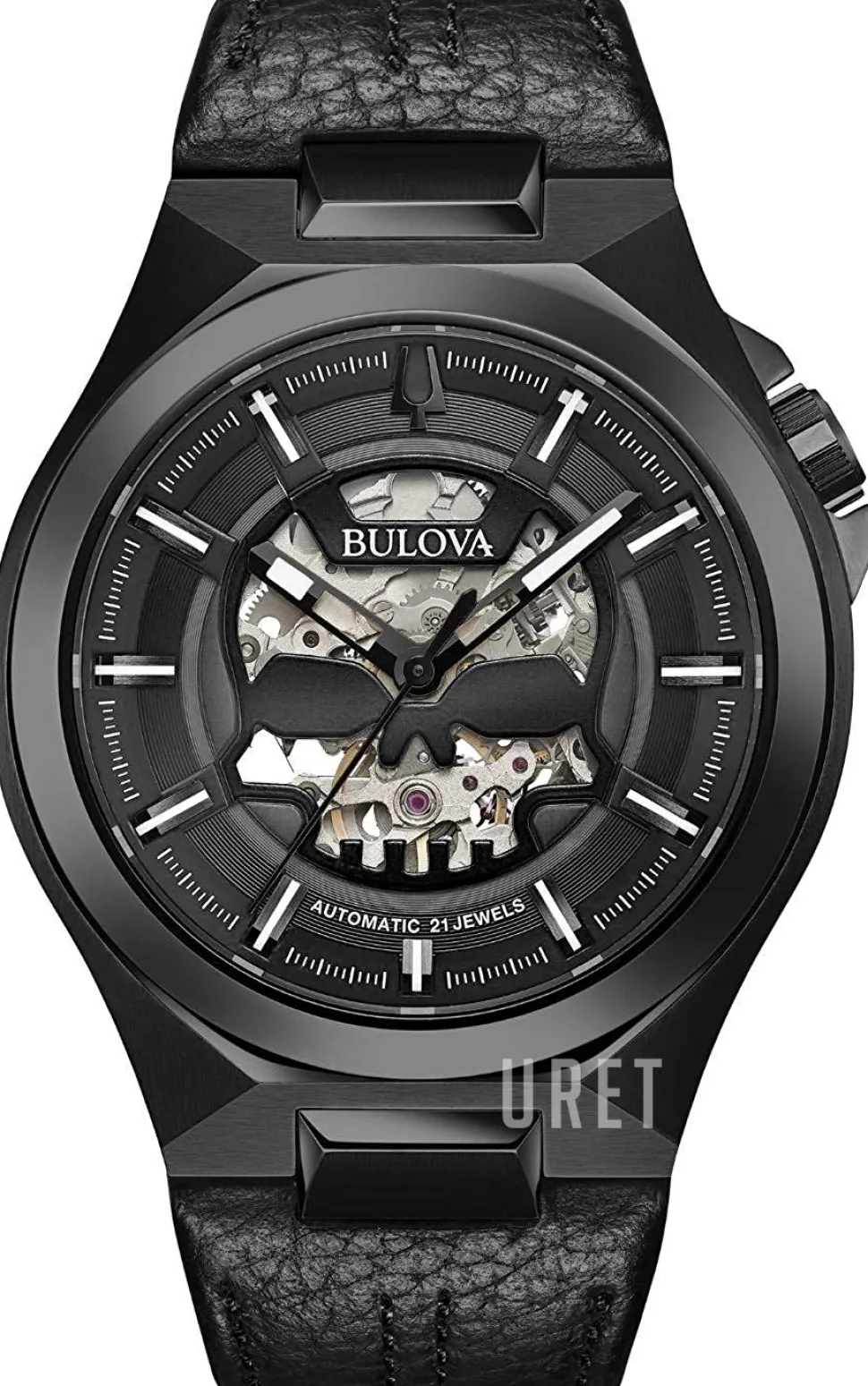 Svart/Läder Ø46 mm