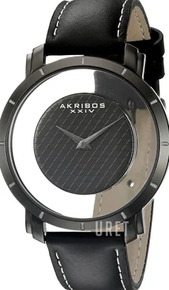 Svart/Läder Ø43.5 mm