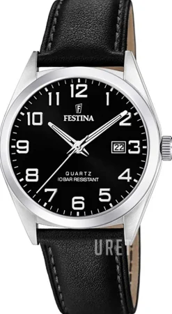 Svart/Läder Ø40 mm