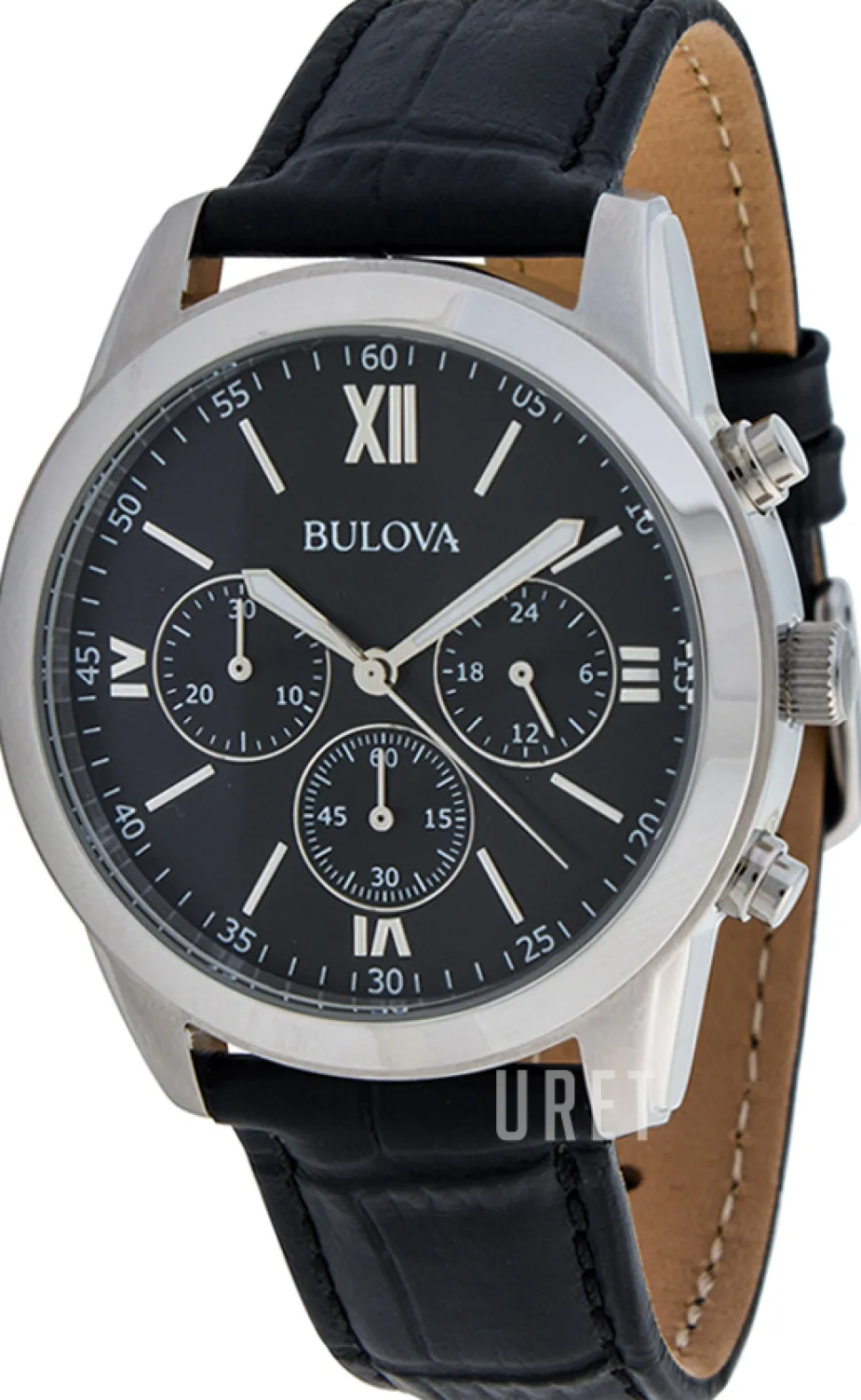 Svart/Läder Ø40 mm