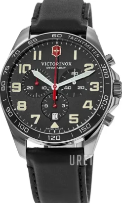 Svart/Läder Ø42 mm