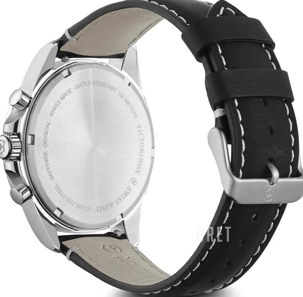 Svart/Läder Ø42 mm