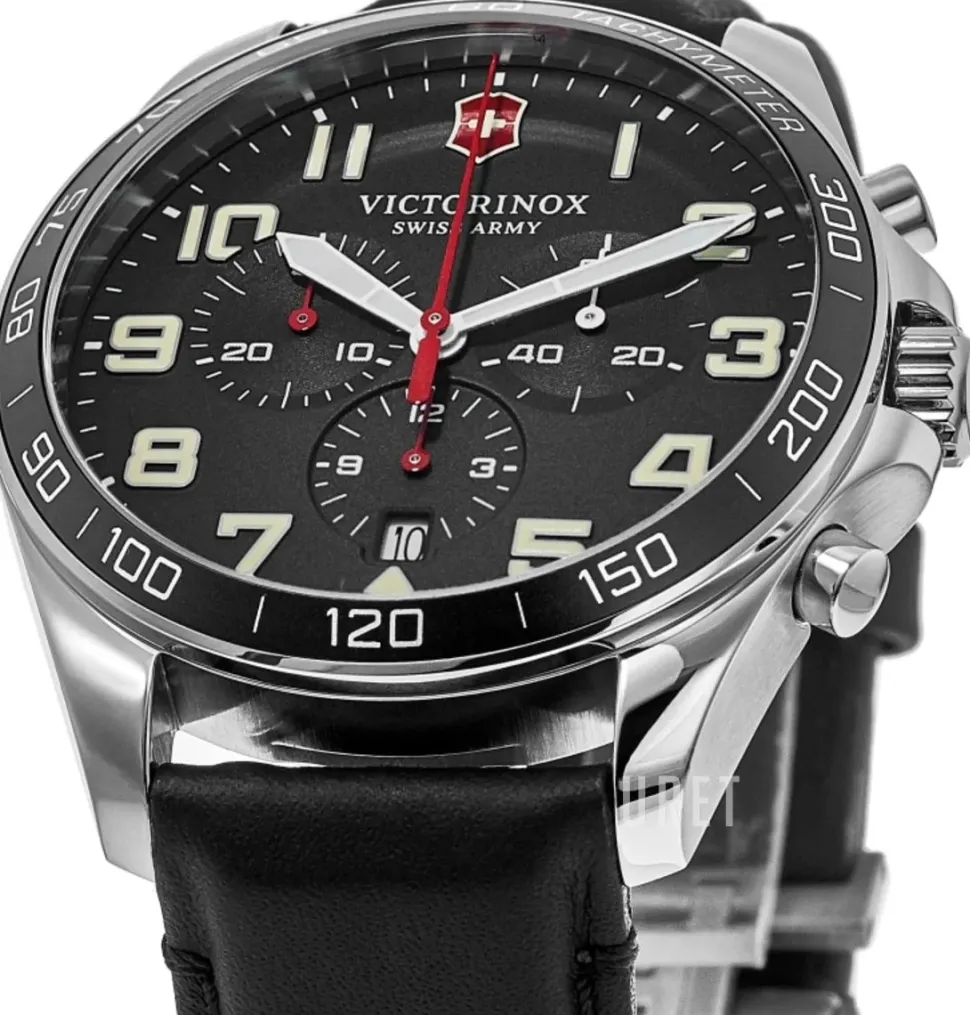 Svart/Läder Ø42 mm