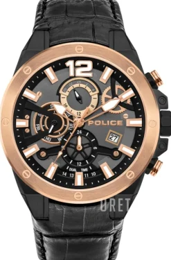 Svart/Läder Ø48 mm